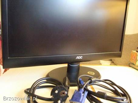 Sprzedam używany monitor AOC e2050Sn LCD LED 20 z kablami