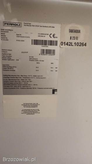 Piec gazowy Tantaqua N 23 EL