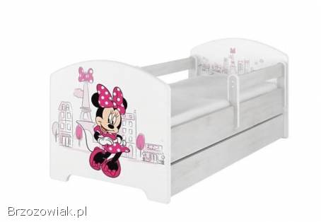 Łóżeczko dziecięce z barierka Minnie