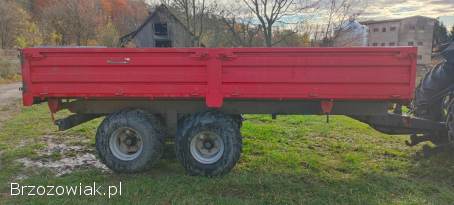 Przyczepa rolnicza tandem 10t wywrot 3 strony Warfama t-080