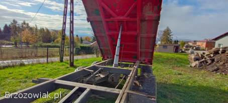 Przyczepa rolnicza tandem 10t wywrot 3 strony Warfama t-080