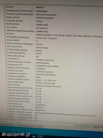 DELL optiplex 9020 -  intel core I7-4770 -  SSD