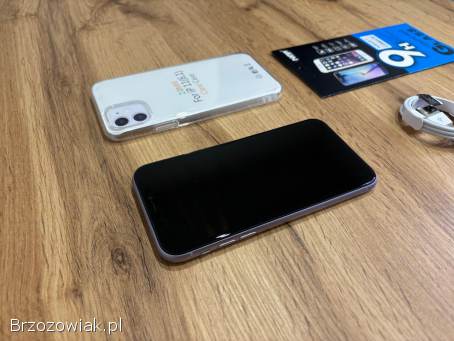 Okazja!  Iphone 11 -  Fiolet! !  64GB Bateria 100 Super Stan!  Gwarancja!