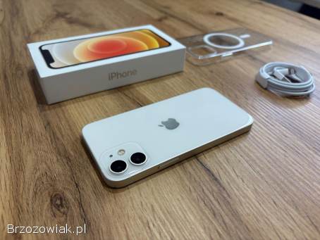 Okazja!  Iphone 12 Mini Biały!  Super Stan!  Gwarancja!  Bateria 100!