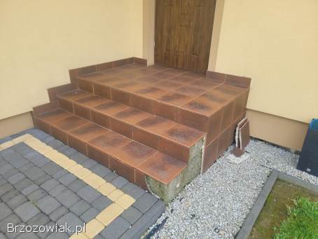 Płytki klinkier stopnica schody
