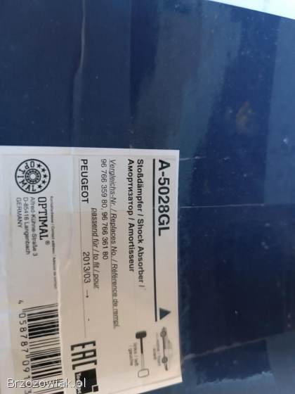 Amortyzator przód lewy Peugeot 2008