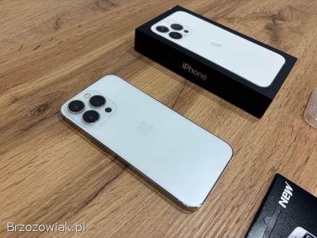 Okazja!  Iphone 13 Pro Biały/Srebrny!  Bat 100 Gwarancja!  Super Stan!