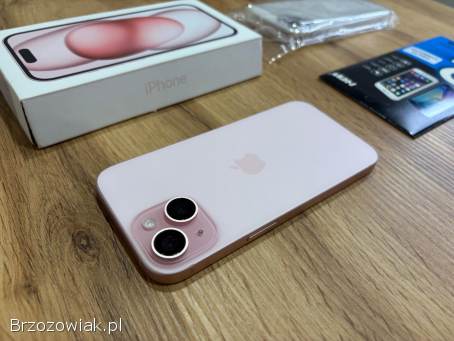 Okazja!  Piękny Iphone 15 -  Różowy!  Super Stan!  Gwarancja!  256 GB!