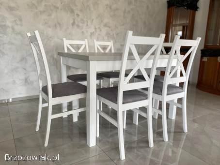 Stół Dębowy Okrągły Rozkładany!  Dowolne Wymiary!  Krzesło K-5 Drewniany