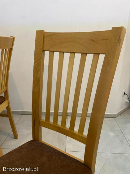 Stół Dębowy Okrągły Rozkładany!  Dowolne Wymiary!  Krzesło K-5 Drewniany