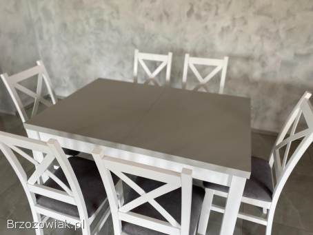 Stół Dębowy Okrągły Rozkładany!  Dowolne Wymiary!  Krzesło K-5 Drewniany