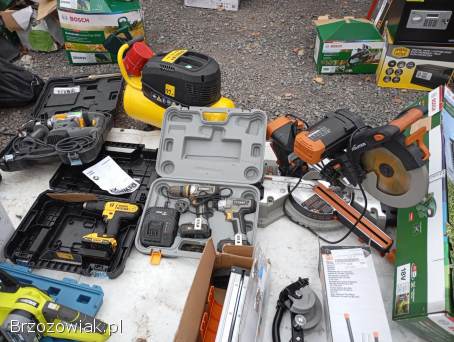 Elektronarzędzia,  mlotowiertarki,  piły,  ukośnice,
