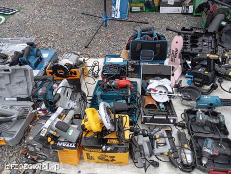 Elektronarzędzia,  mlotowiertarki,  piły,  ukośnice,