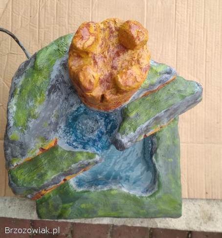 Fontanny pokojowe,  makieta zamku -  rękodzieło