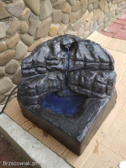 Fontanny pokojowe,  makieta zamku -  rękodzieło