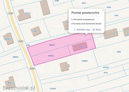 Sprzedam działkę 20a w miejscowości Blizne