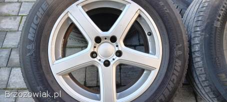 4 koła 17 cali AUDI Q5 5x112 alufelgi 17 + opony MICHELIN 7mm