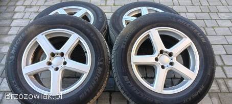 4 koła 17 cali AUDI Q5 5x112 alufelgi 17 + opony MICHELIN 7mm