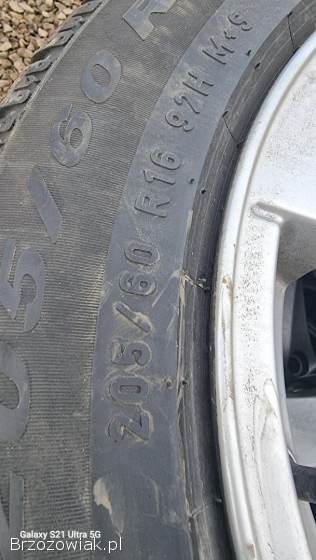 Opony zimowe 205/60r16 na alufelgach 16cali 5x108