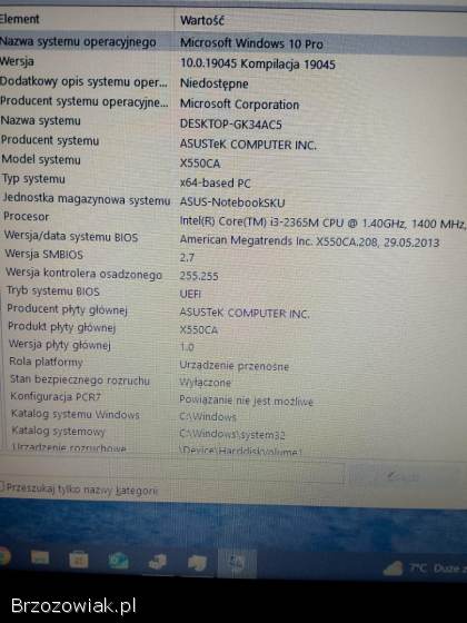 Laptop Asus X550C -  I3 -  SSD