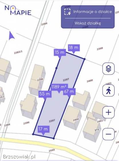 Działka budowlana 11,  8a Jasionka gm.  Dukla