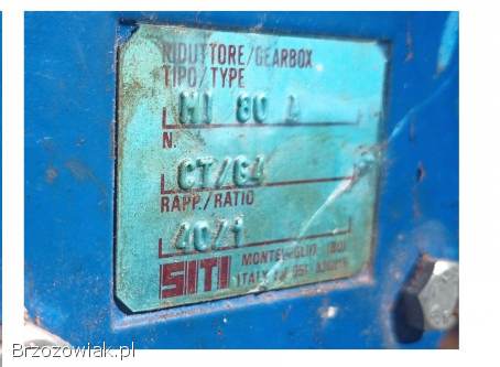 Przekładnia kątowa 34 obr/min z silnikiem reduktor motoreduktor 1,  1kW 34 obr/mi