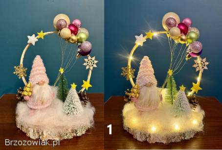 Ozdoby świąteczne / Mikołaj / Krasnal / Prezent