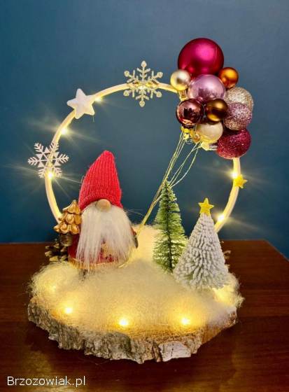 Ozdoby świąteczne / Mikołaj / Krasnal / Prezent