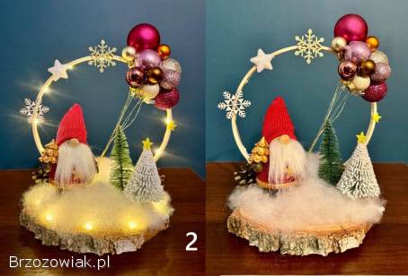 Ozdoby świąteczne / Mikołaj / Krasnal / Prezent