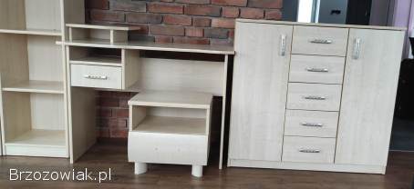 Zestaw mebli 10 elementów kolor klon