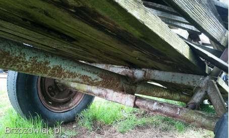 Wóz dwukołowy,  dwukółka rolnicza do lasu traktora,  bibka