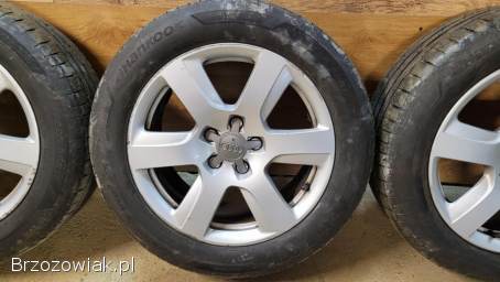 4x felgi aluminiowe 17” AUDI (5x112 ET38) + Opony letnie Hankook
