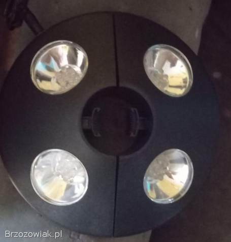 Oświetlenie LED nad parasol ogrodowe