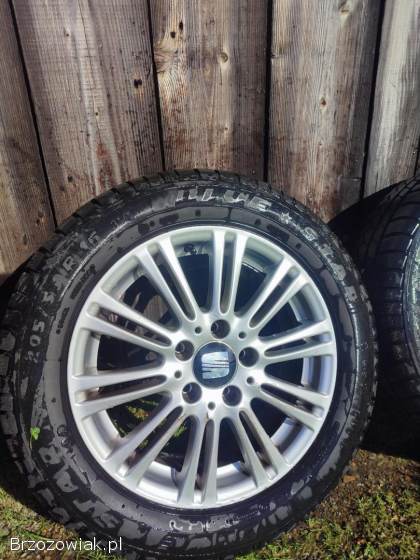 Felgi aluminiowe 16” 5x112 + opony zimowe 205/55 R16