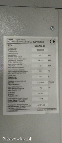 Sprzedam piec VIGAS 40