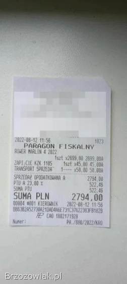 Trek Marlin 4 2022 – Stan bardzo dobry!