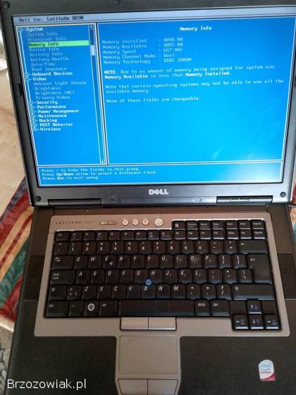 Laptop Dell Latitude D830 -  RS 232