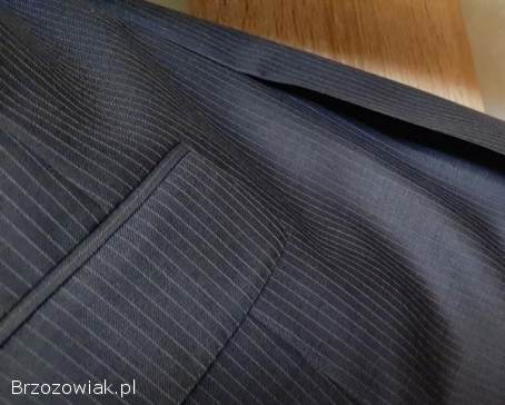 Marynarka wełna na 182 cm,  grafitowo-czarna -  stan jak nowa!