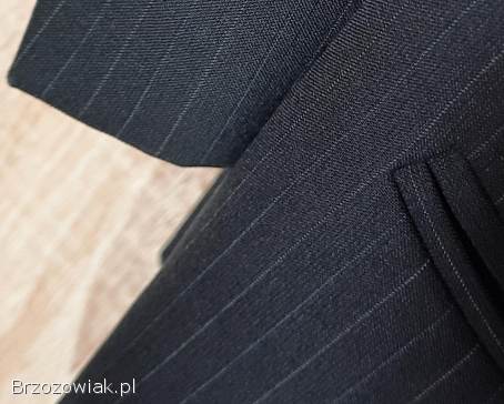 Marynarka,  wełna,  na 182 cm,  ciemno-szara -  stan idealny!