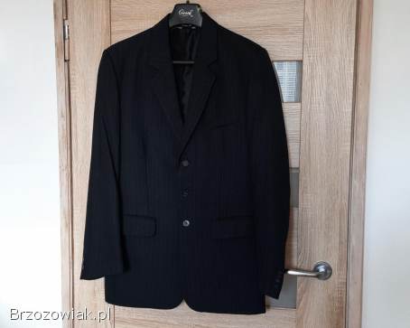Marynarka,  wełna,  na 182 cm,  ciemno-szara -  stan idealny!