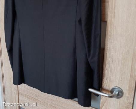 Marynarka,  wełna,  na 182 cm,  ciemno-szara -  stan idealny!
