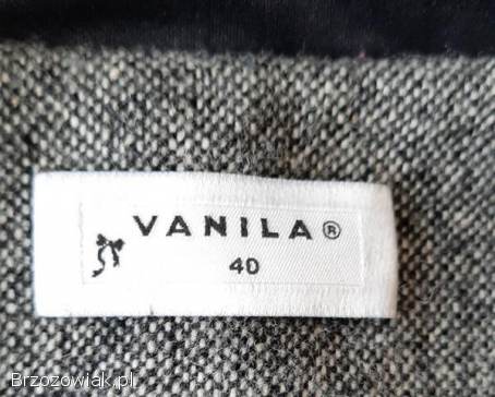 Marynarka -  żakiet.  wełna,  melanż,  szaro-czarna,  rom.  M/L