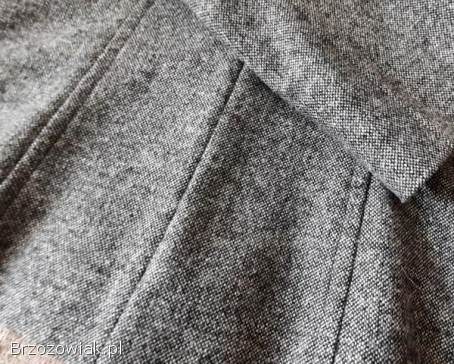 Marynarka -  żakiet.  wełna,  melanż,  szaro-czarna,  rom.  M/L