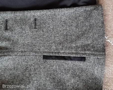 Marynarka -  żakiet.  wełna,  melanż,  szaro-czarna,  rom.  M/L