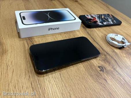 Okazja!  Iphone 14 Pro Space Black!  Super Stan!  Gwarancja!  Bat 100