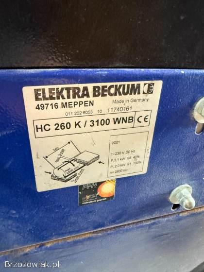 Strugarko wyrówniarka Electra Becum HC 260