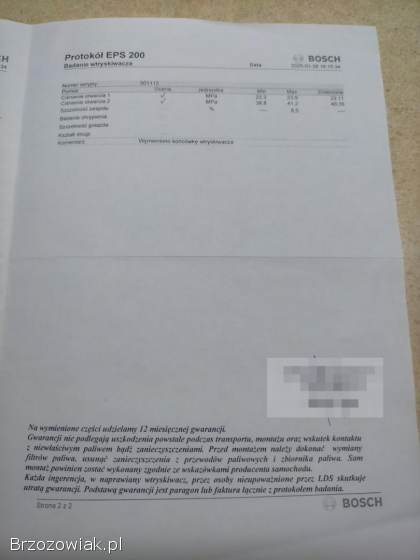 Wtryski do Ford Transit 2.  0 Mk 6