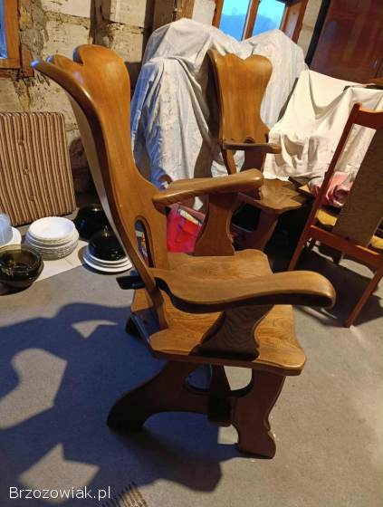 Sprzedam dębowy stół i krzesła