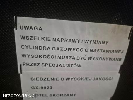 Fotel Skórzany obrotowy