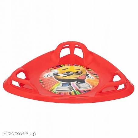 Ślizg zjazdowy sanki talerz ślizgacz na śnieg dla dzieci uchwyty